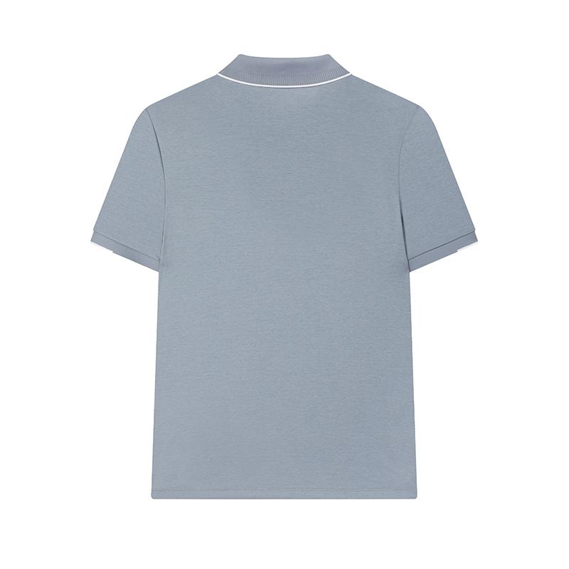 New FILA WHITE Polo Shirt Men's Darkstone Blue BU F11M523108F-BU