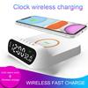 Wireless Charger with Digital Alarm Clock Temperature Display Wide Compatibility 15W Fast
