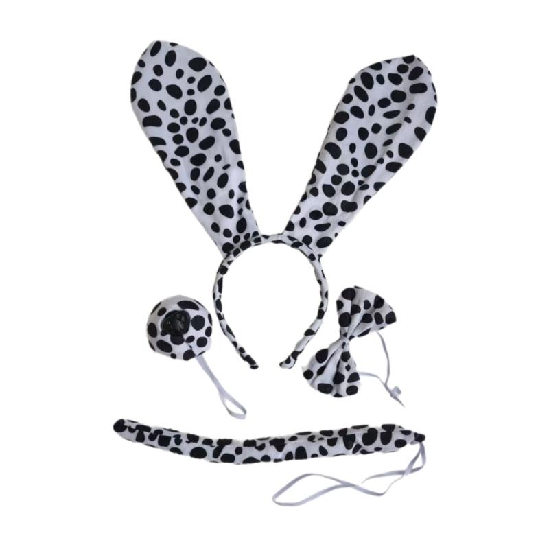 Animal Dress up Kits Include Dog Hairband, Tail, and Bowtie for Kid Halloween