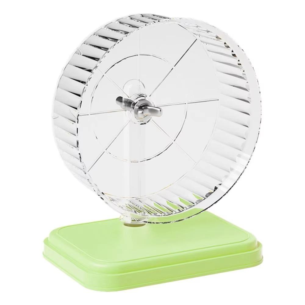 

Бесшумное колесо для бега для шиншилл с двойным подшипником, кронштейн, колесо для бега для маленьких питомцев, крыса, еж зелёный