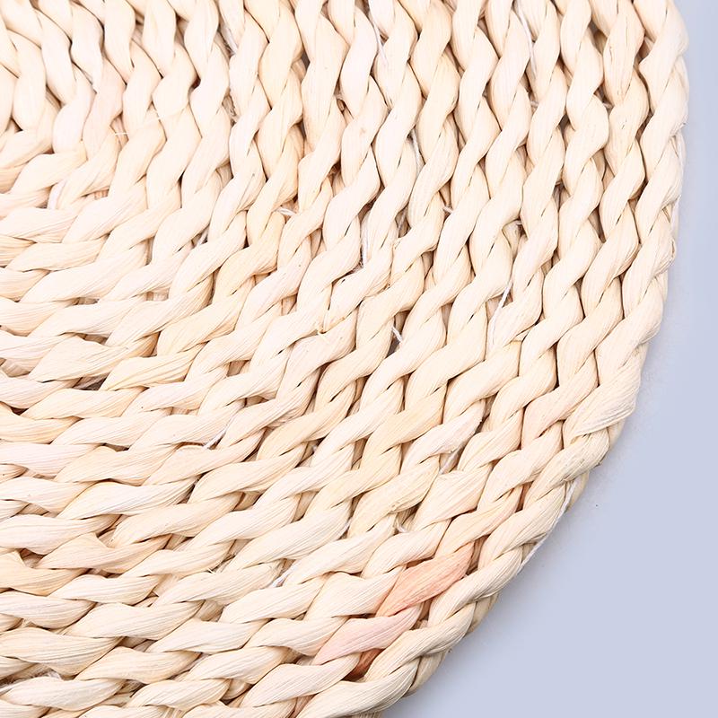 WCIC Isolier-Tischset, Maisschalen-Strohgeflecht, Tassenuntersetzer, Esstischmatte, Verbrühschutz, Topflappen