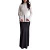 Cross-border European and American women's clothing  Amazon standing leader pattern handicap temperament long-sleeved jacket lace-up hip skirt