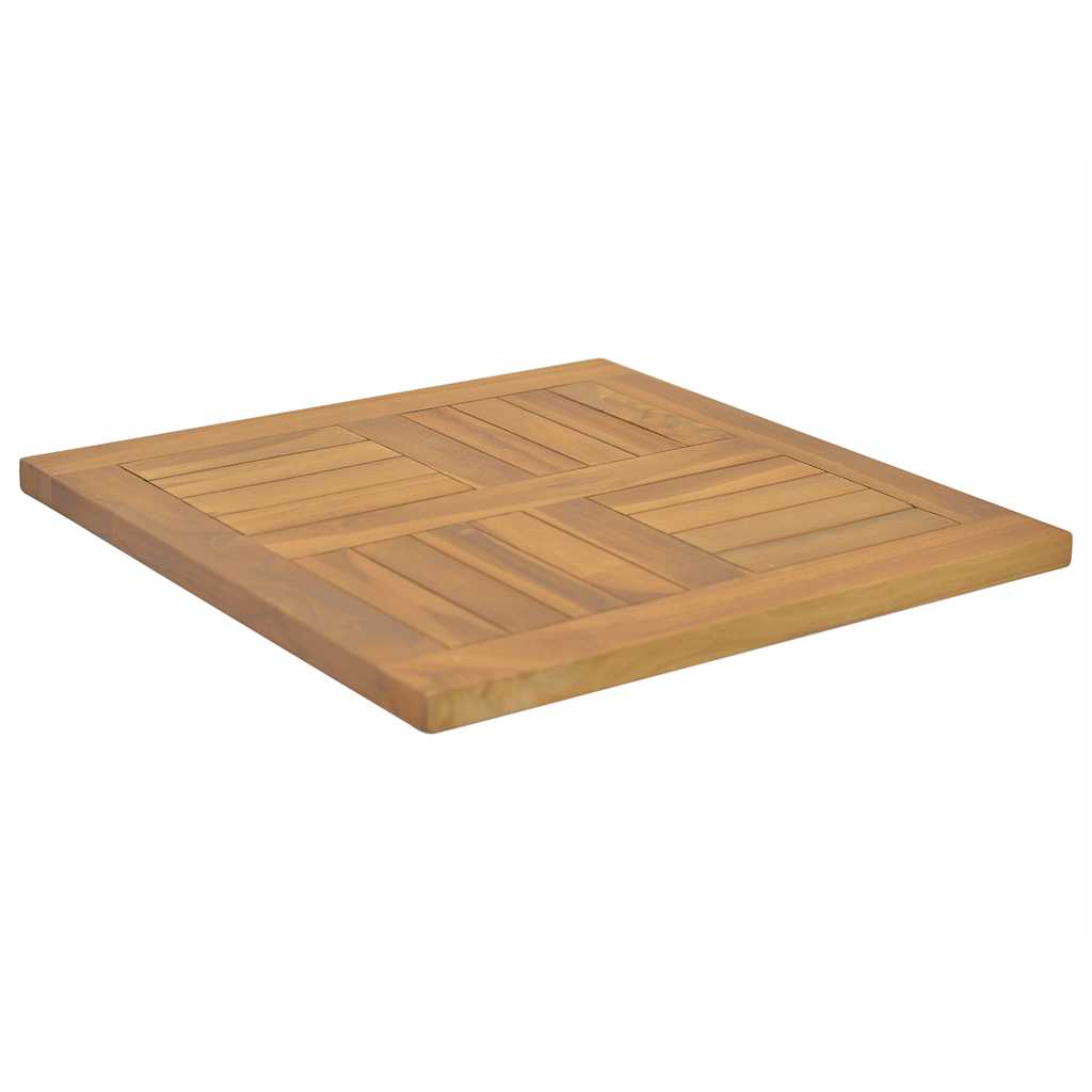 Table Top Square 50x50x2.5 cm Solid Wood Teak