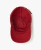 MAISON MINED Doodle Heart Vintage Washed Ball Cap Red