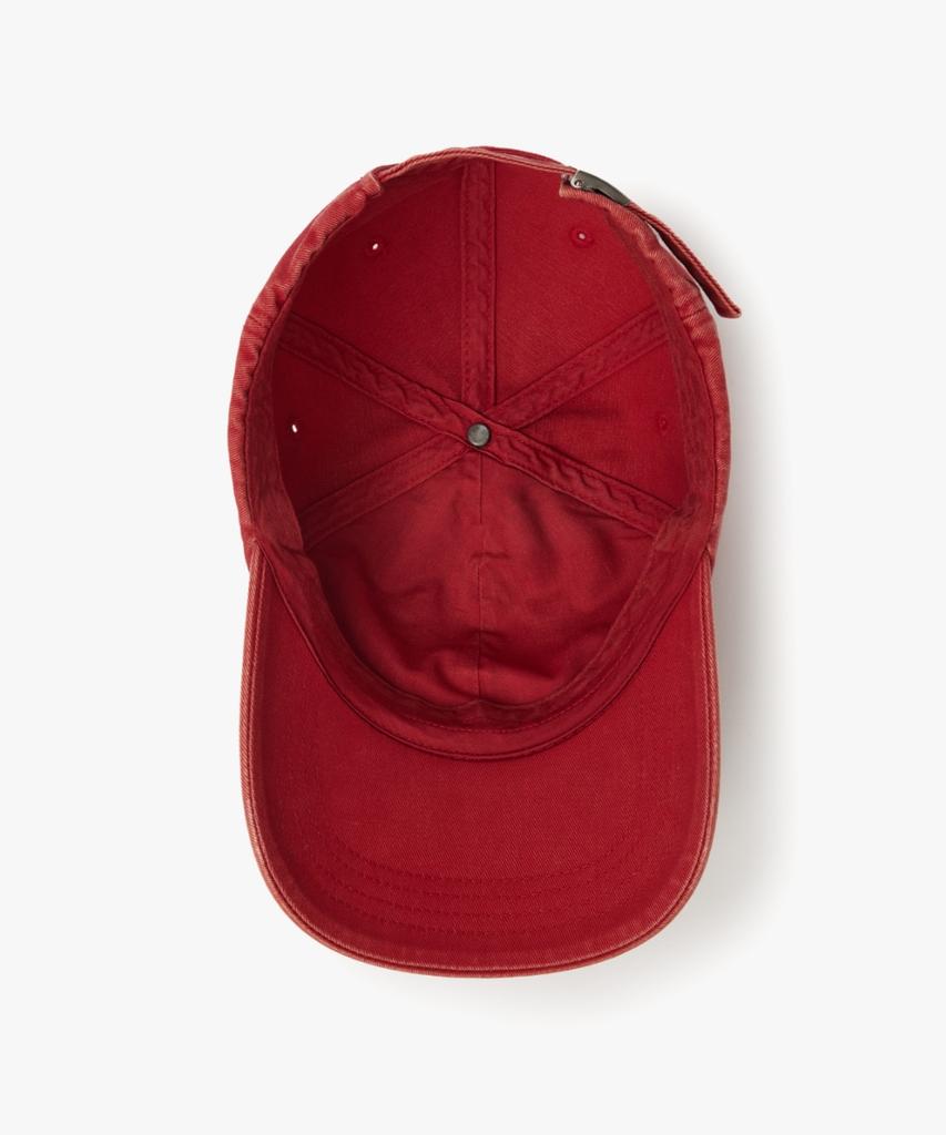 MAISON MINED Doodle Heart Vintage Washed Ball Cap Red
