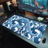 Japanische Blaue Wellen Kunst Mauspads XXL Gaming Gummi-Mauspads Großes Büro Langes Mauspads Gummi-Tischmatte Schreibtisch Zubehör Teppich