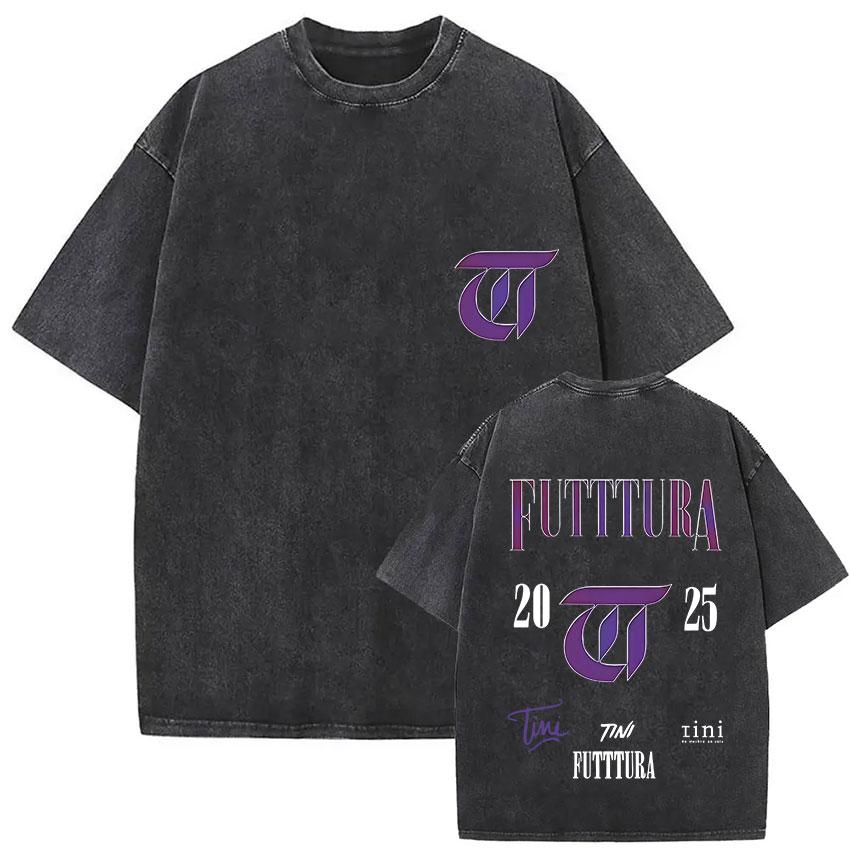 Vintage Washed Tini Stoessel Tour 2026 Graphic TShirt Men Women Casual High Quality Fashion Oversized Cotton T Shirt Streetwear