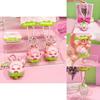Cute Plush Strawberry Pig Keychain Adorable Car Hanging Decoration Key Accessory