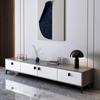 Yijiada Modern TV Cabinet & Coffee Table Combo for Small Spaces