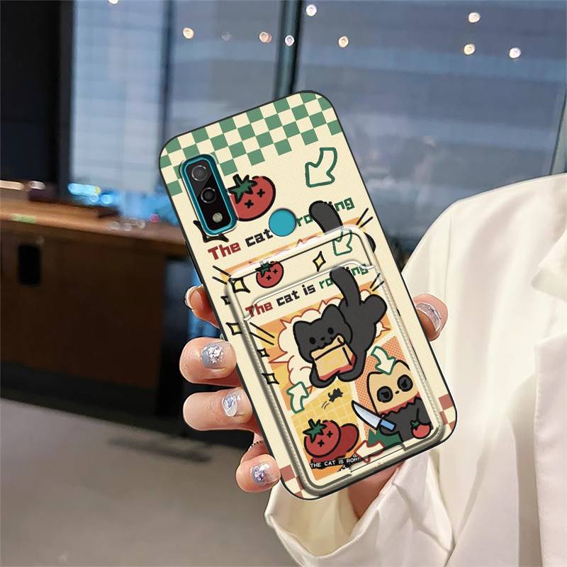 Silicone Waterproof Phone Case For Fujitsu F-51B/Arrows We Card Bag Cartoon Soft Case Anti-dust Back Cover Graffiti Cute