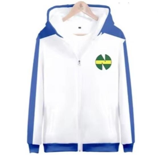Captain Tsubasa Atom Hutton Fußball Fußballjacke Sweatshirt Zip-Hoodies Trikot Japan Cartoon Animation Druck Schnelltrocknend Vintage Langarm Uniform