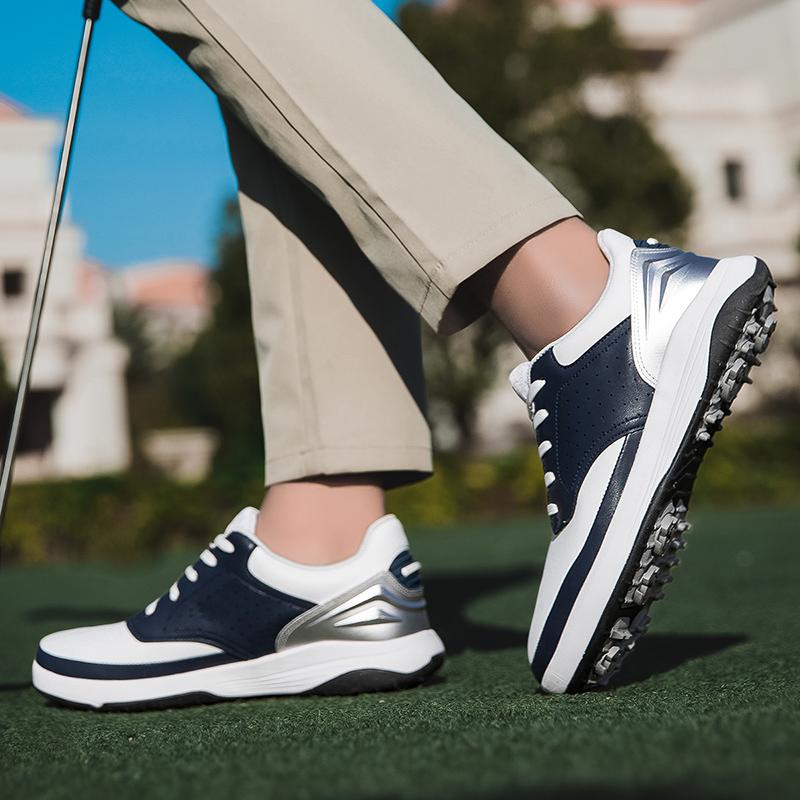 2026 New Golf Shoes Outdoor Men's Fitness Golf Sports Shoes Grass Comfortable Anti Slip Fashion Leisure Golf Walking Shoes