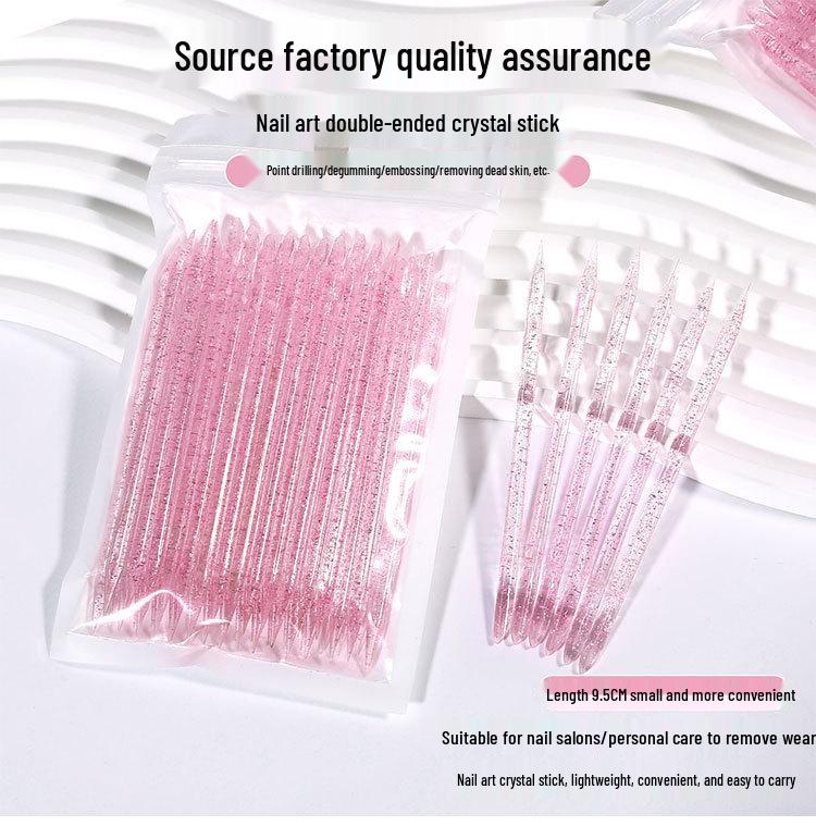 Dual-Headed Cuticle Pusher & Dotting Tool for Manicure