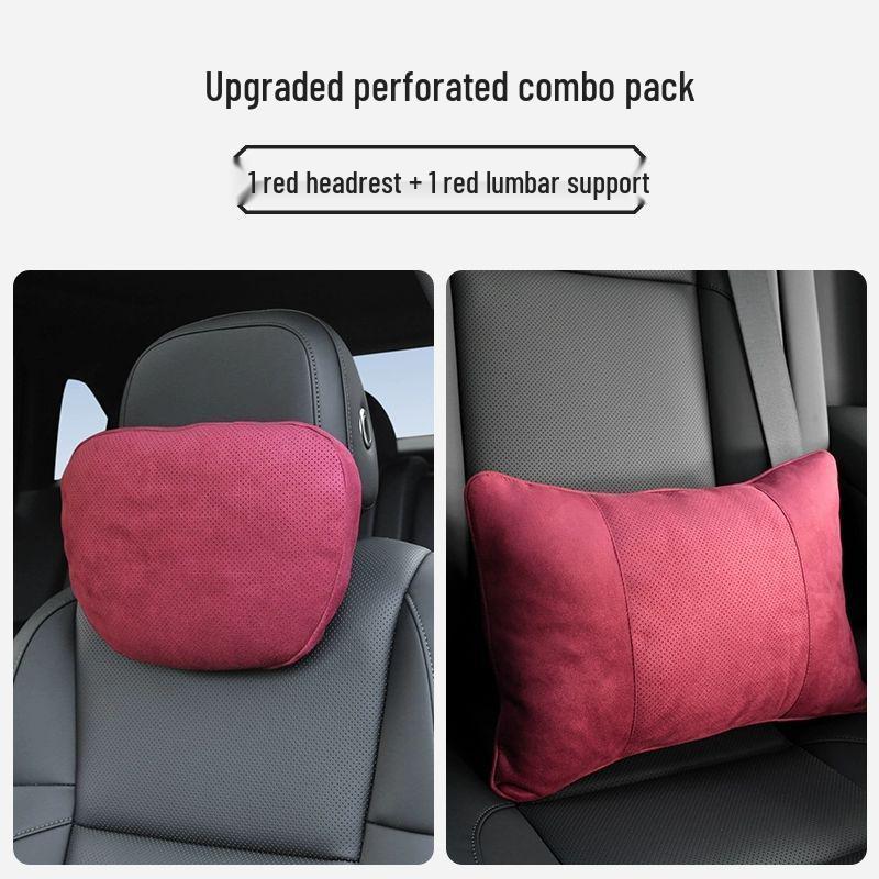 Nick Car Headrest Lumbar & Neck Support Pillow for Maybach S-Class, Mercedes, Tesla & AITO