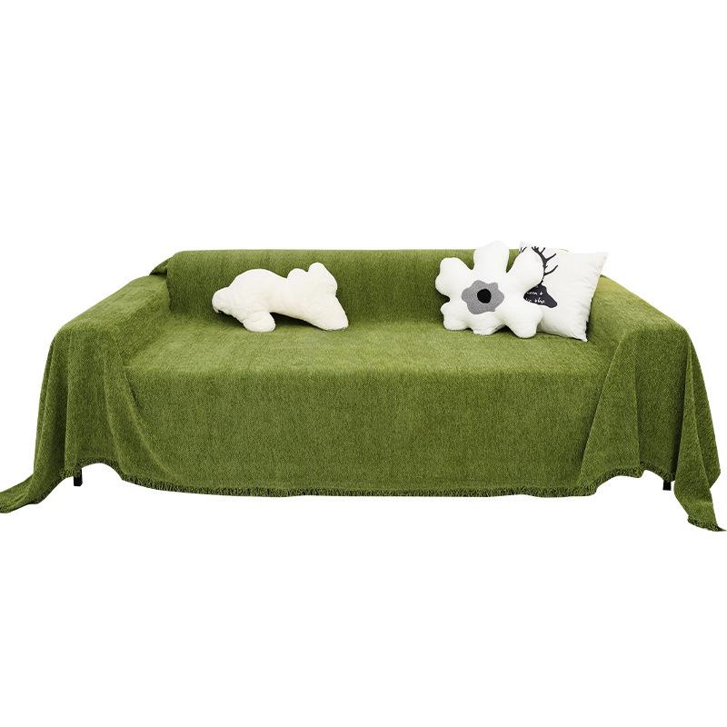 Chenille Herringbone Sofa Cover Cloth Four Seasons Universal Simple Modern Sofa Cover All-Inclusive Universal Cover Solid Color Cover Towel
