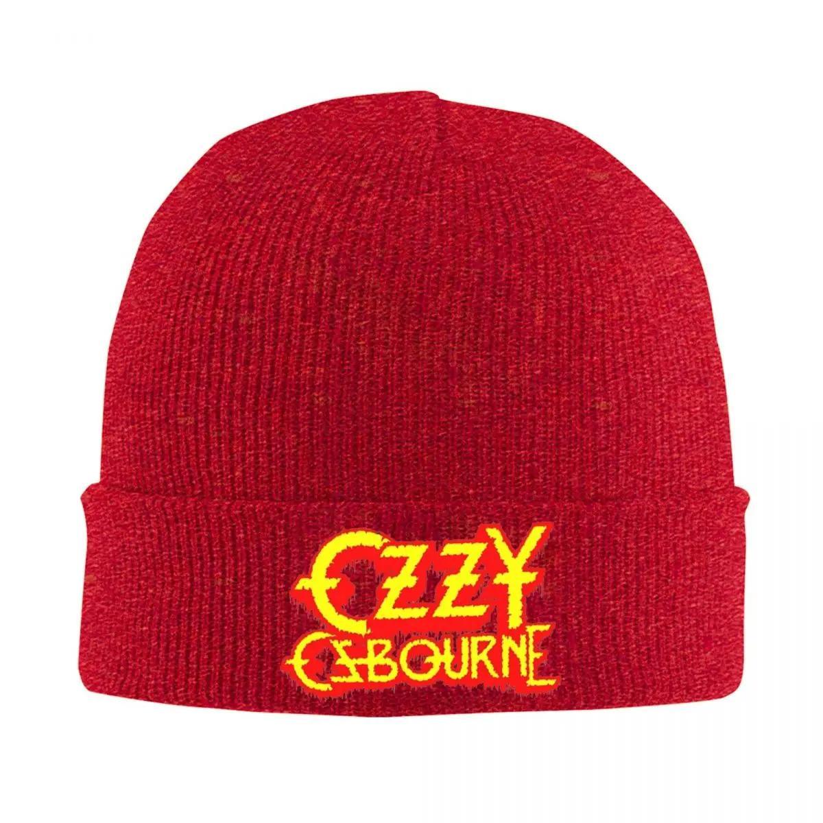 

2025 New Rock Band Ozzy Osbourne Knitted Hat For WoUnisex Unisex Beanies Autumn Winter Hats Acrylic Warm Melon Cap