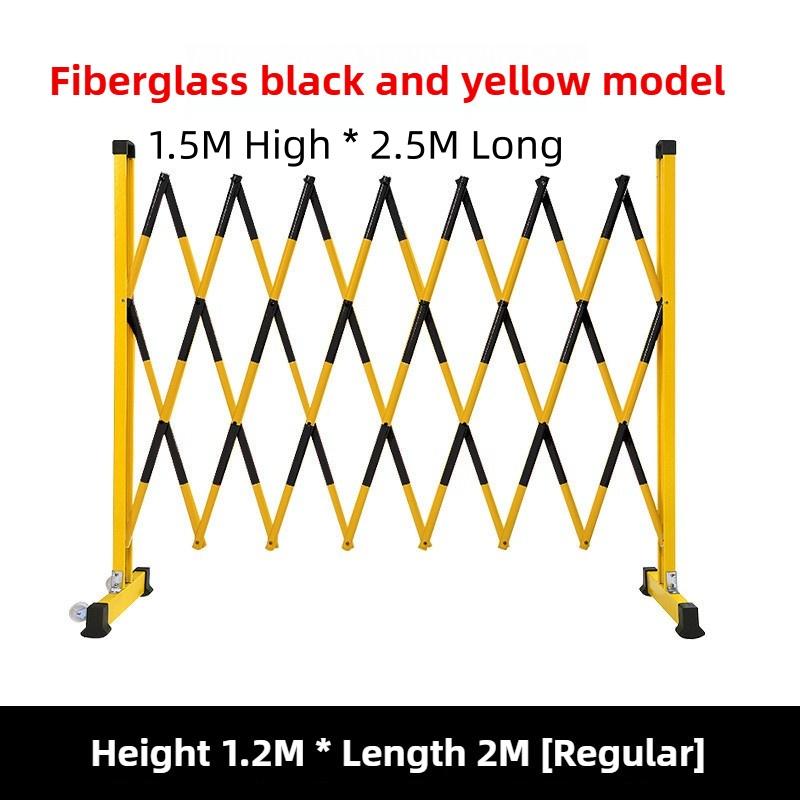 Movable Power Safety Construction Isolation Baffle Fiberglass Telescopic Fence Insulated Collapsible Tubular Guardrail
