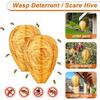 Waterproof Wasp Nest Decoy Reusable Artificial Beehive Natural Repellent Fake Wasp Nest  Outdoor