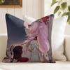Elysia Animation HHonkai IImpact Cushion Cover Natural Linen Double Sided Print  Throw Pillow Case for Sofa Couch Home Decor
