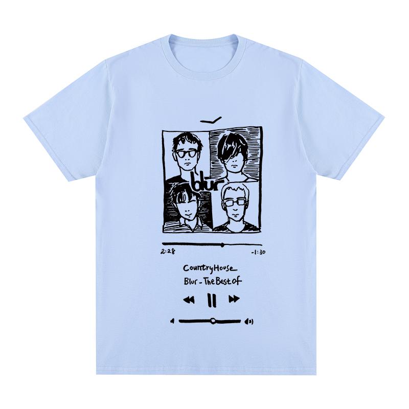

Blur Country House Vintage T-shirt Music Britpop Band Coffee Tv Milk Concert Tour Cotton Men T shirt New Tee Tshirt Womens Tops 4XL