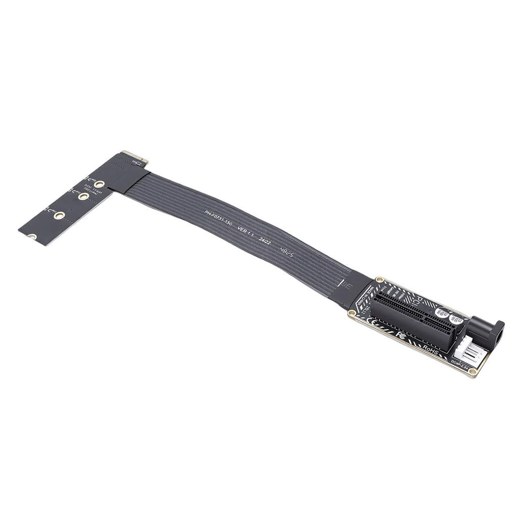 PCIe 4.0 X4 To M.2 M Key Extension Cable Adapter 64Gbps PCIe To M.2 Riser Adapter for NVMe 2230 2242 2260 2280 Slots