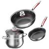 KOBACH Flagship Waben Edelstahl 3-teiliges Kochgeschirrset
