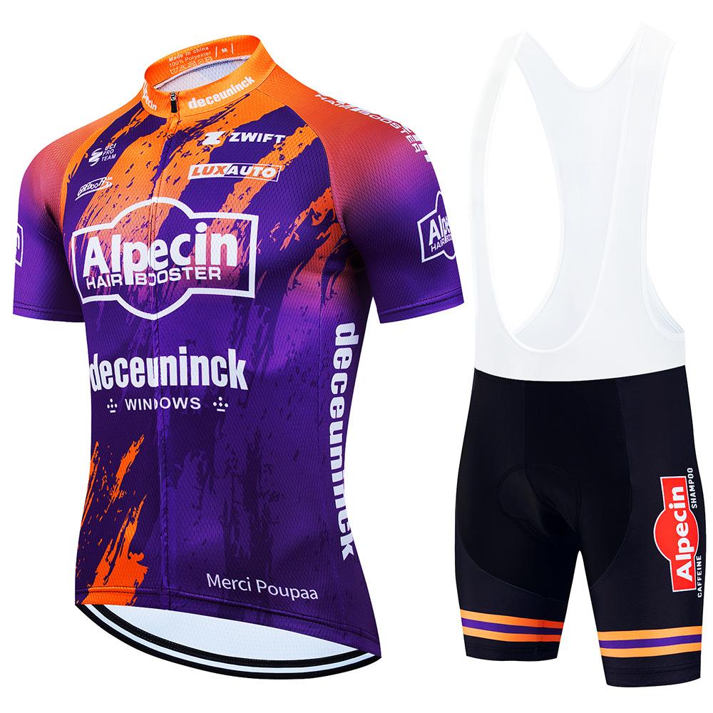 Alpecin Road Cycling Equipment Short Sleeve Overalls Cycling Suit Team Edition Quick Dry Rider