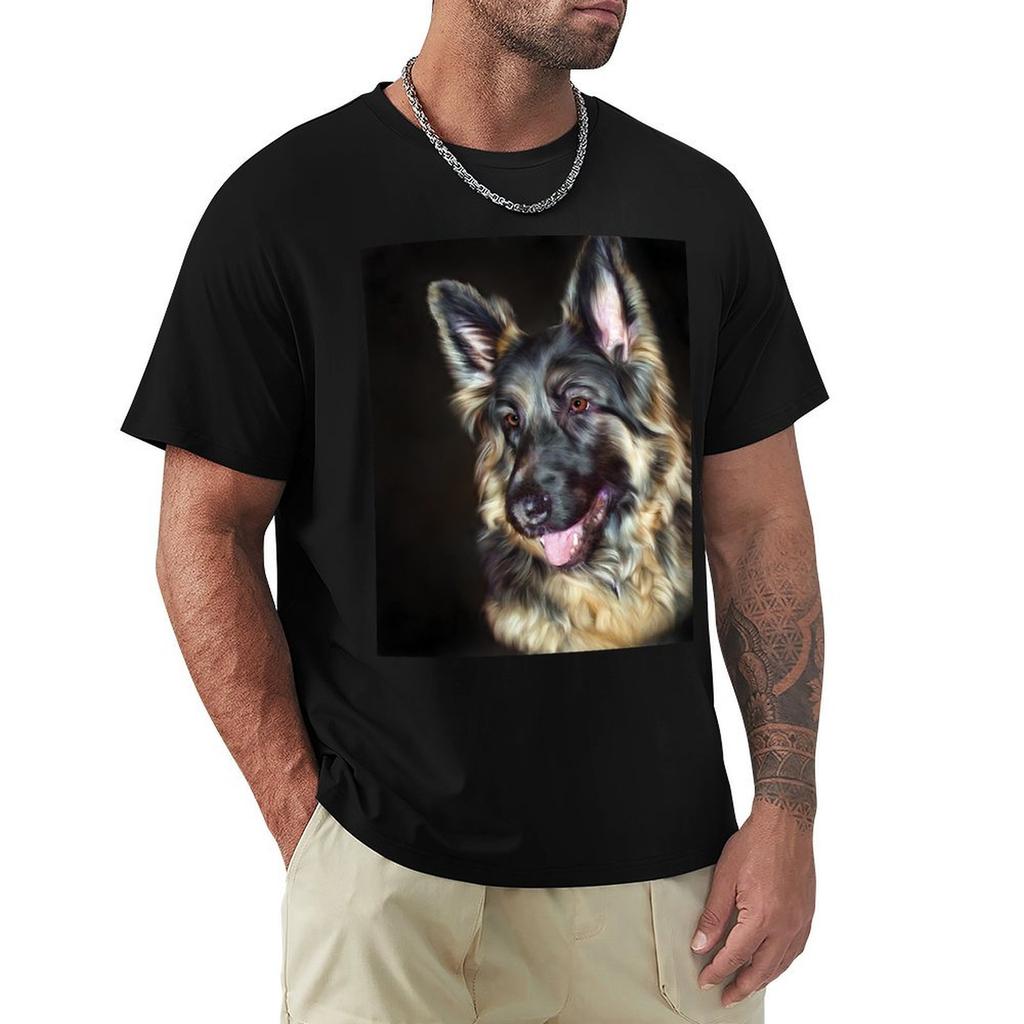 Gerunisex Shepherd Dog Tshirt Work Utility Casual Tee Shirt