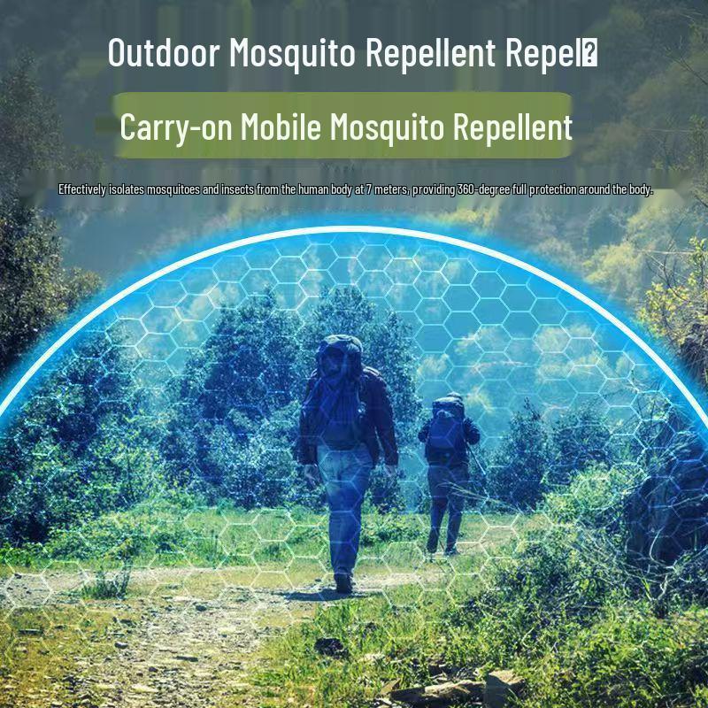 Draagbare Buiten Muggenverjager met 14 Uur Bescherming en Noodverlichting