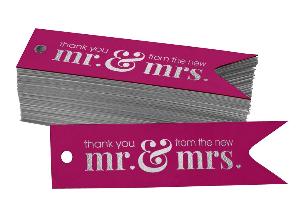 Inkdotpot Pack Of 100 Thank You From The New Wedding Favor Paper Tags Craft Real Gold Foil Hang