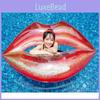 Red Lip Inflatable Float Bar For Adults Swimming Pool Party Photography Props Pvc Material