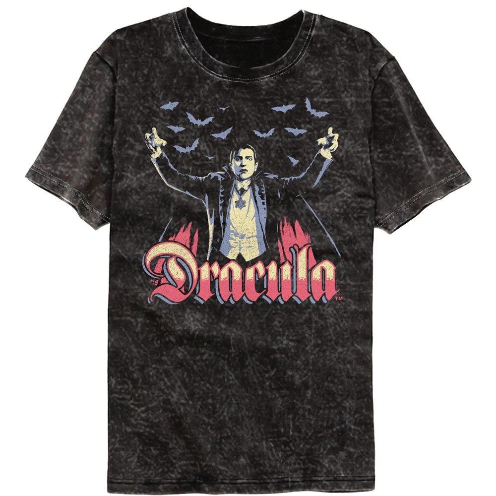 Universal Monsters Multitone Dracula Black Colortone Mineral Wash Movie Children s T-shirt 140
