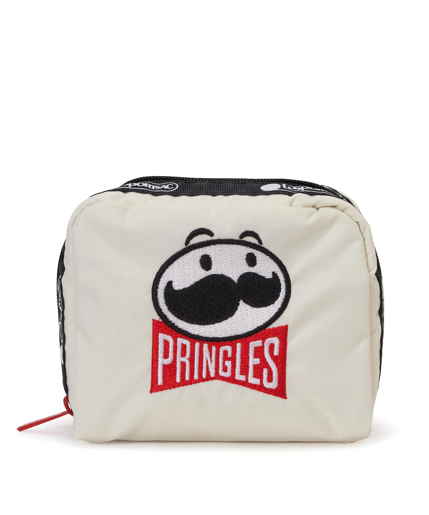Квадратная вышивка P LeSportsac×Pringles Официальный кошелек КОСМЕТИЧЕСКИЙ/6701/Мистер Pringles