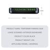 BTY4  Car Temporary Stop Sign Parking Card Telephone Number Card Plate for Mercedes Benz B/C/E/S Class A Class C200L GLC GLK CLA GLA