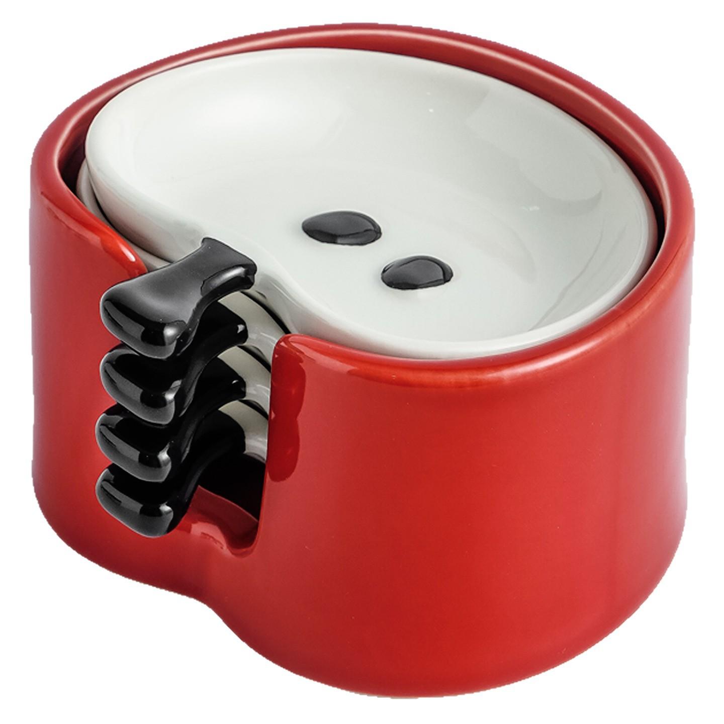 Креативная керамическая миска для соуса в виде яблока, мультяшная миска для соуса, набор домашних мисок для специй, банка для хранения на столе, миска для соевого соуса и уксуса, новая