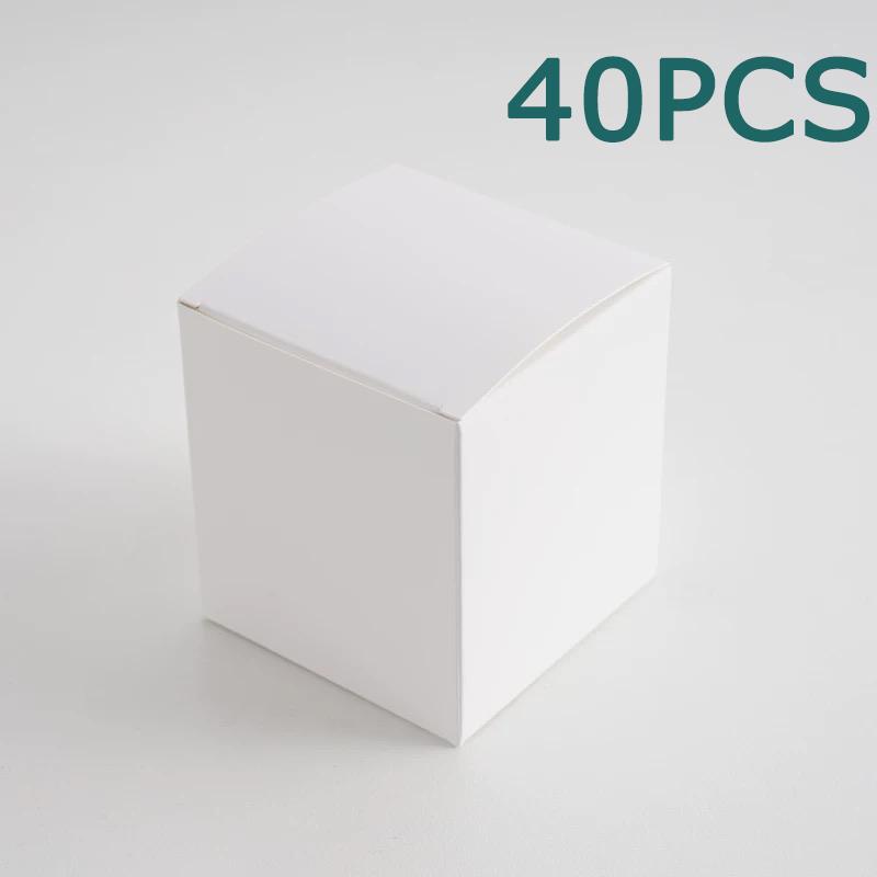 

WTEMPO White Paper Маленькие подарочные коробки Складные самодельные коробки для угощений на вечеринку Коробки для предложений руки и сердца подружкам невесты Универсальные упаковочные коробки для хранения деликатных предметов 40pcs белый