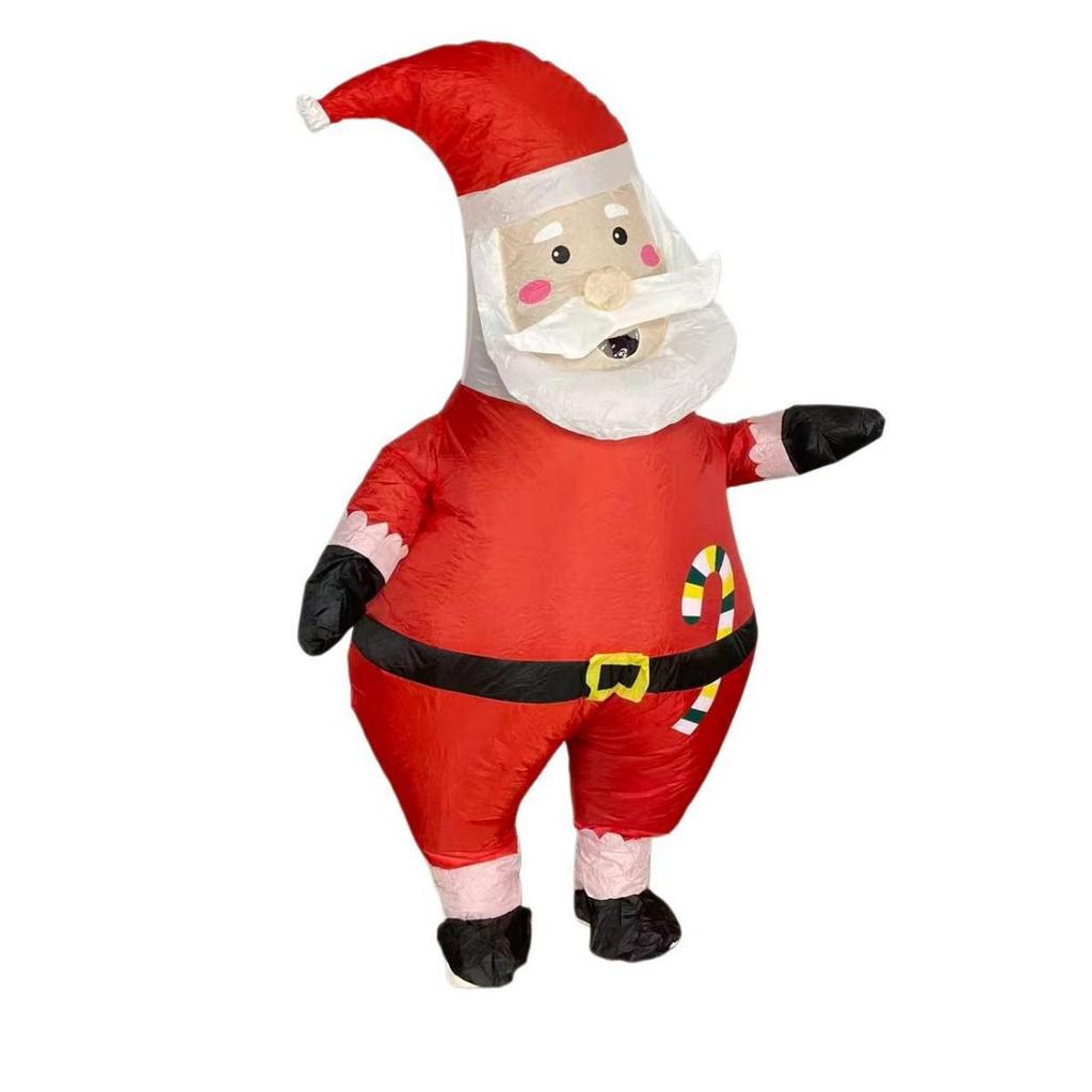 Cross-border Christmas Santa Inflatable Costume – Holiday Party Mascot Outfit