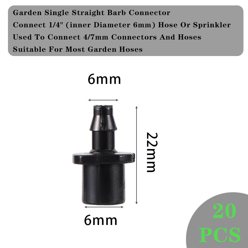 6mm Garden Nozzle Fittings Hose Connection Internal Threaded Joint Anti-drip Connector Garden Irrigation System