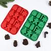 Stampi per cioccolato in silicone natalizio, stampi per biscotti a forma di albero di Natale, stampi per biscotti a forma di omino di pan di zenzero, utensili da forno fai da te, decorazioni per torte di Capodanno