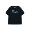 Casual Sports Round Neck Printed Loose Short Sleeve T-Shirt Men Tops Black T11M123102FBK