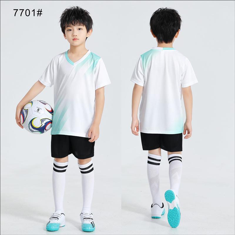 Children'S Football Jersey Short-Sleeved Suit Kindergarten Primary School Students Sports Competition Training Jersey