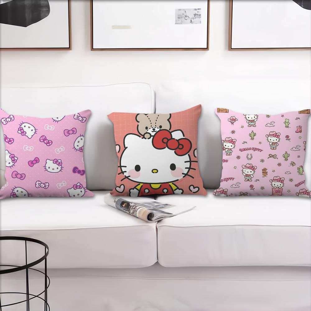Cute Hello K-Kitty Cushion Cover For Pillow Printing Sofa Decoration Home Car Room Coffee Shop Office Nordic Simplicity
