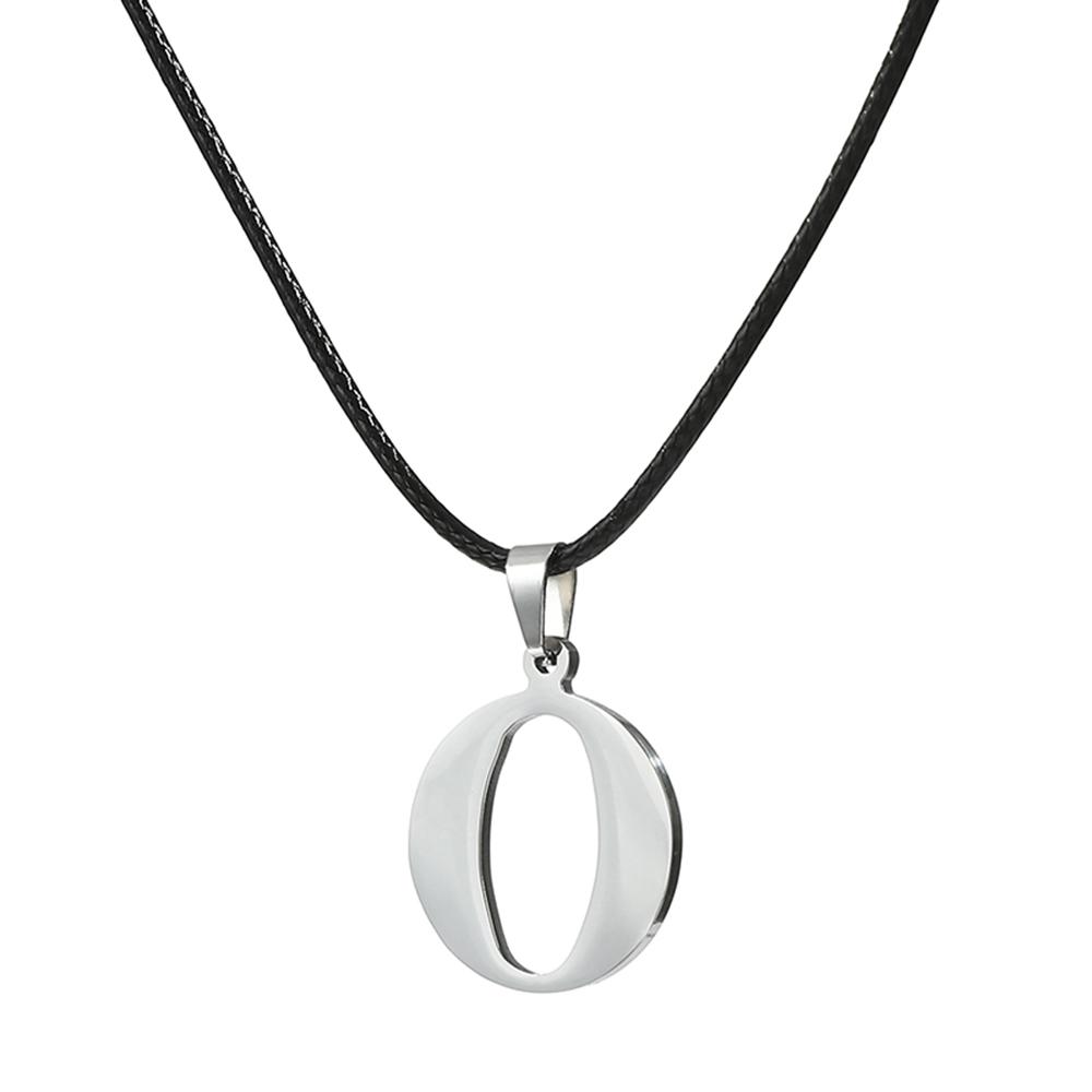 Nowy Naszyjnik ze Stali Nierdzewnej z Inicjałem Alfabetu A-Z 26 Angielskich Liter Naszyjnik Dla Mężczyzn Kobiet Personalizowane Prezenty Biżuteryjne