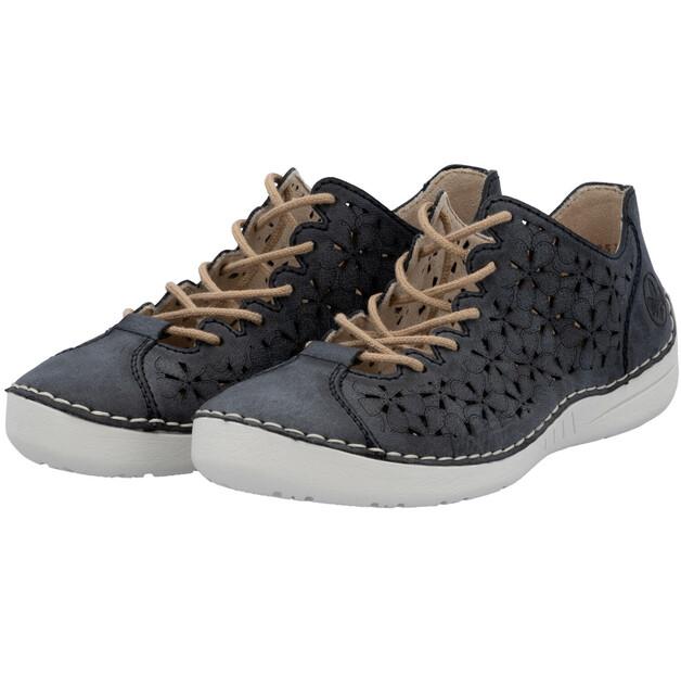 Женские полуботинки Rieker Lace-up shoe 52518 blue