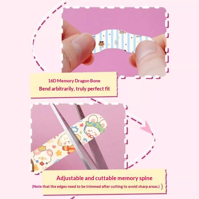 Flexible Shaping Nose Strips For Daily Contouring Self-Adhesive Nose Patches For Rhinoplasty Shaping Corrector Strips Stickers