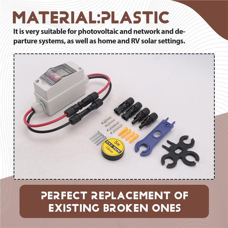 2025 Trend Solar Panel Disconnect Switch, 63A DC 1000V Breaker Box PV Disconnect Switch With IP65 Waterproof Box