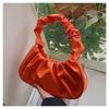 Korean One-Shoulder Pleated Dumpling Tote Bag