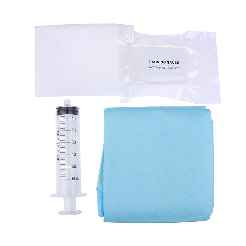 1 Set Wearable Gunshot Wound Packing Task Training Kit Haemostatic Wound Packing Trainer Dressing Teaching Tool