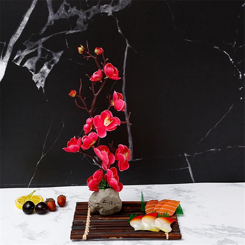 Sushi dishes sashimi platter plate decoration flowers mood plate decoration small ornaments creative embellishment flowers
