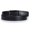 [Vatan] Genuine Leather Belt Men's Business - Automatic Lock, Holeless, Stepless Adjustment, Suit Belt, Large Size, with Box, B-Black,